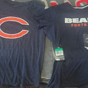 Lot of 2 XL Women's Chicago Bear tees NWt